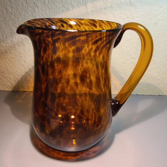 Amber Blown Glass Jug - Picture 4 of 10